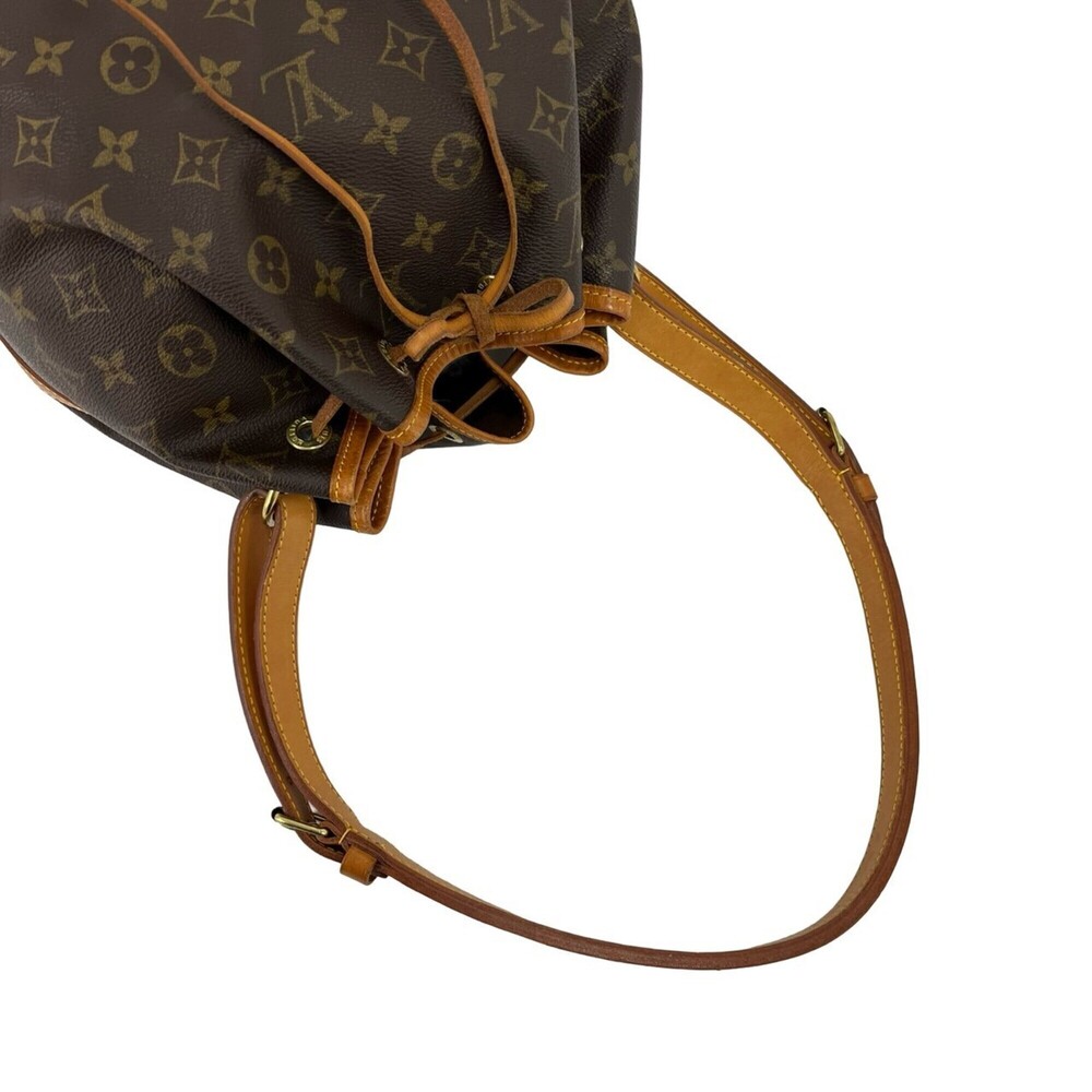 LOUIS VUITTON Authentic Vintage Brown Monogram Leather Shoulder Bag - Picture 4 of 9